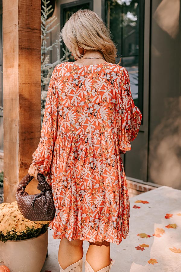 Falling For You Floral Mini Dress Curves Falling For You Floral Mini Dress Curves