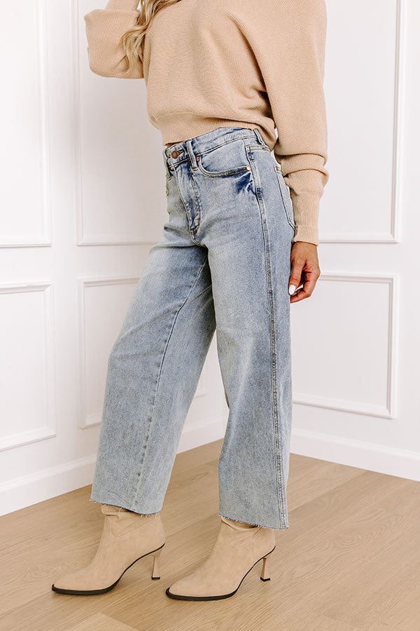 JUDY BLUE Ariana Midrise Wide Leg Jean