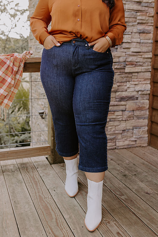 JUDY BLUE Kinsley High Waist Wide Leg Jean Curves