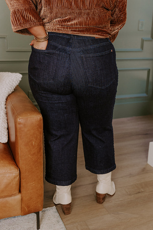 JUDY BLUE Kinsley High Waist Wide Leg Jean Curves