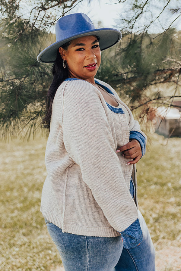 Falling Leaves Knit Cardigan Curves