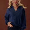 Mountain Lodge Cutie Sweatshirt in Heathered Navy Image - 1