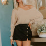 Cosmos and City Lights Sweater Top in Iced Latte Image - 1