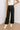  black The Lorelai High Waist Pearl Embellished Jean in Black 