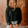 Girl On The Go Vintage Wash Tee in Black Image - 1