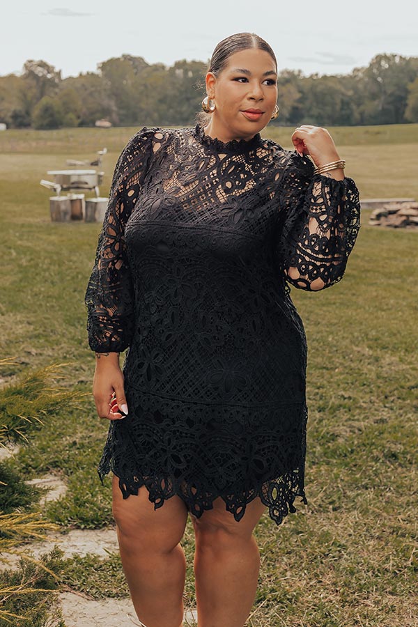 Delicate Daze Lace Mini Dress Curves