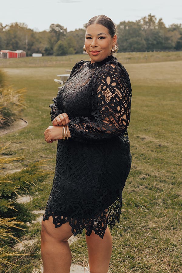 Delicate Daze Lace Mini Dress Curves Delicate Daze Lace Mini Dress Curves