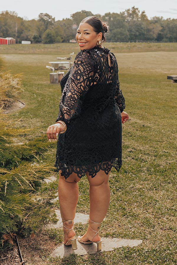 Delicate Daze Lace Mini Dress Curves