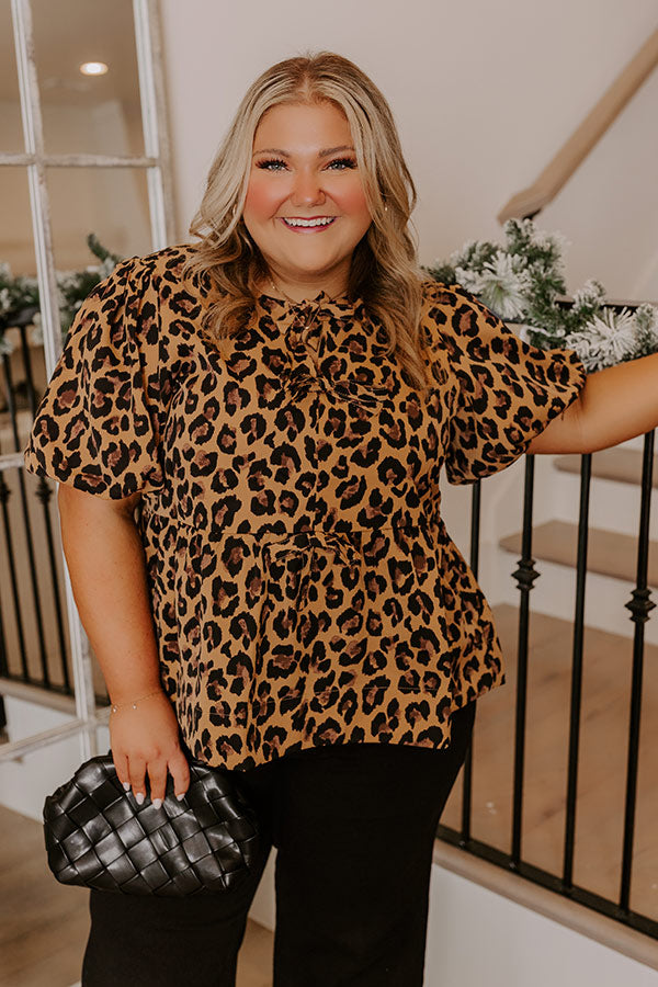 Leopard Love Shift Top Curves