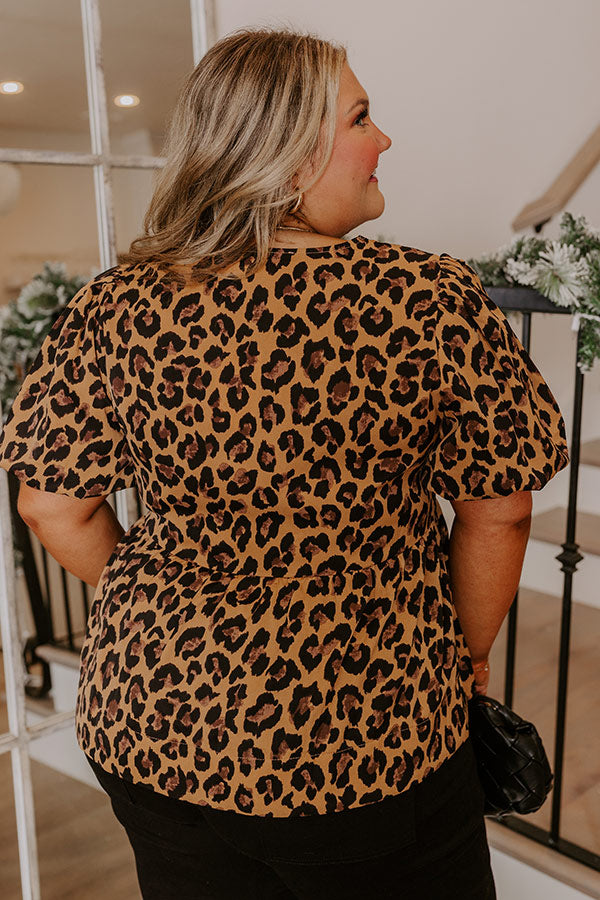 Leopard Love Shift Top Curves