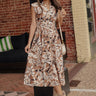 Winery Welcome Floral Midi in Camel Image - 1