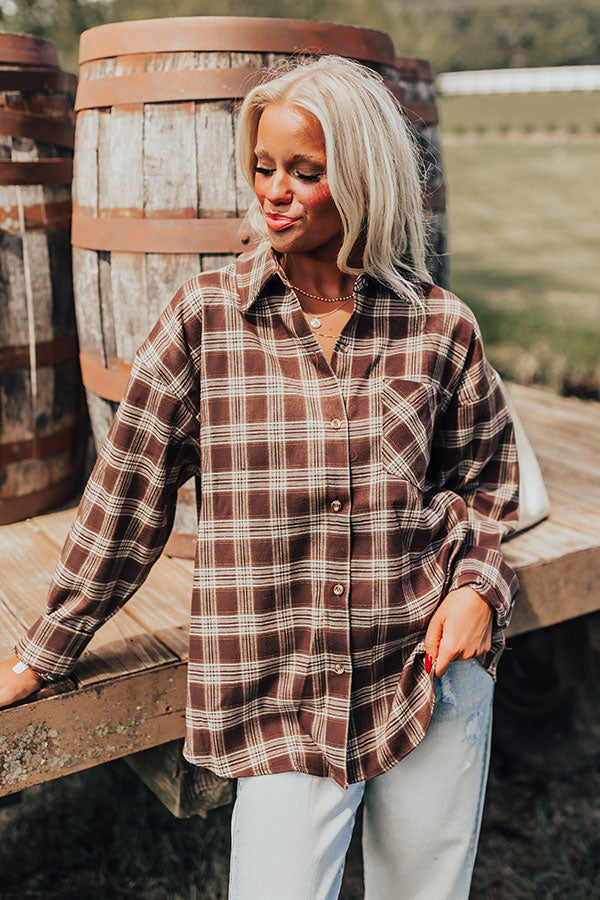 Cabin Cutie Plaid Button Up   