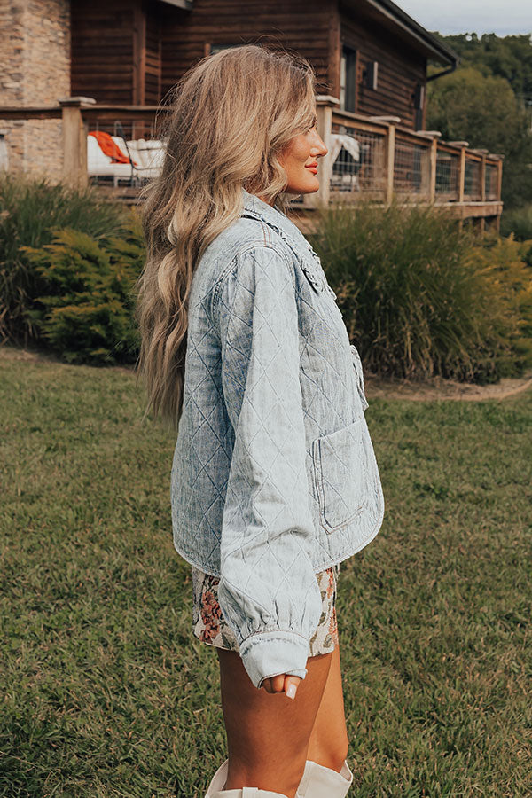 Nashville Cutie Quilted Denim Jacket