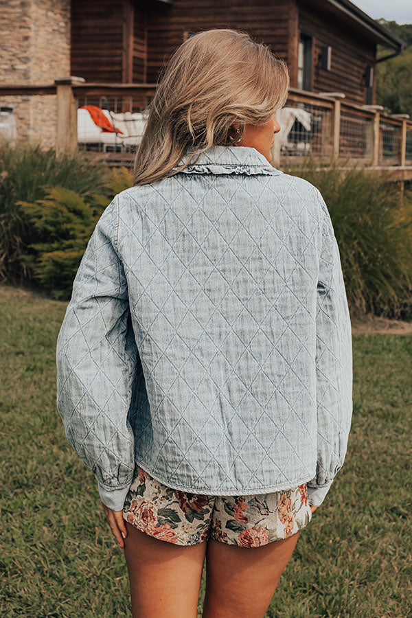 Nashville Cutie Quilted Denim Jacket