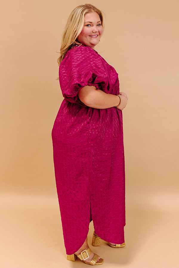 Wine Tasting Ready Midi in Sangria Curves Image - 3