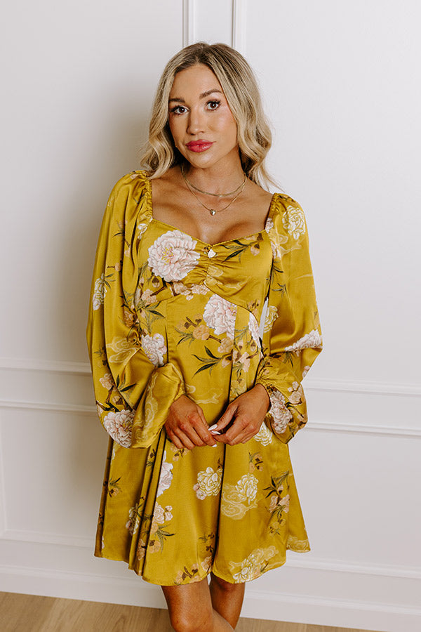 Flirty Moments Satin Mini Dress in Chartreuse – Impressions Online Boutique