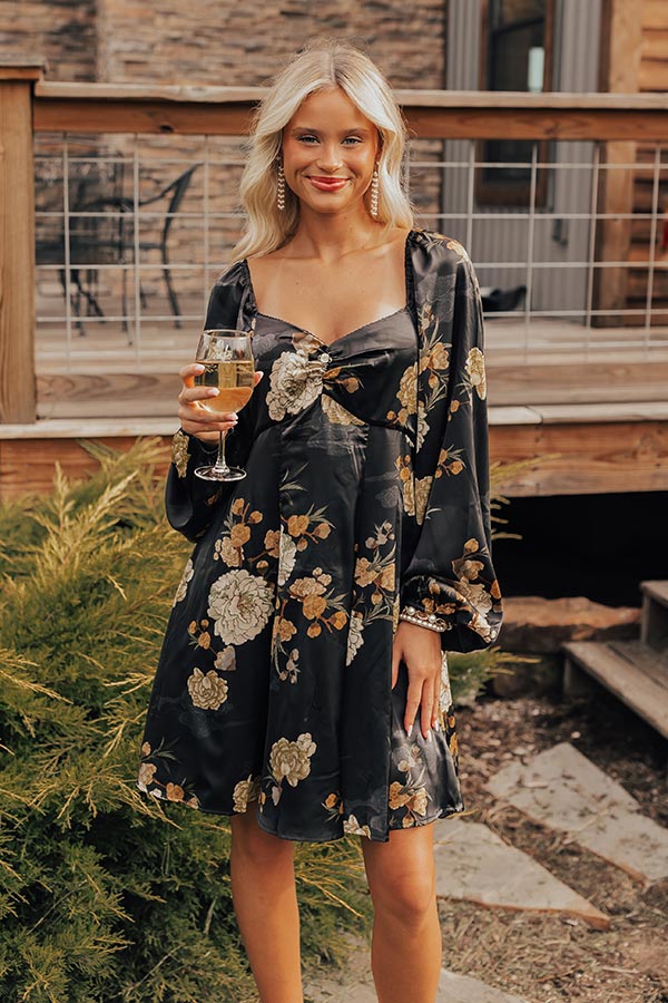 Flirty Moments Satin Mini Dress in Black Impressions Online Boutique Flirty Moments Satin Mini Dress in Black Impressions Online Boutique