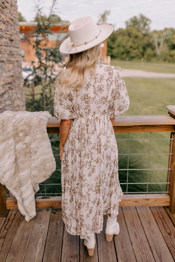 Cottage Whimsey Floral Midi