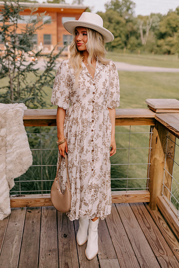 Cottage Whimsey Floral Midi