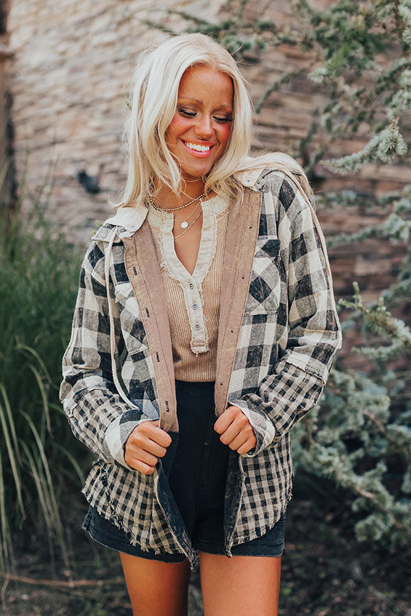 Fall Focused Plaid Lightweight Jacket