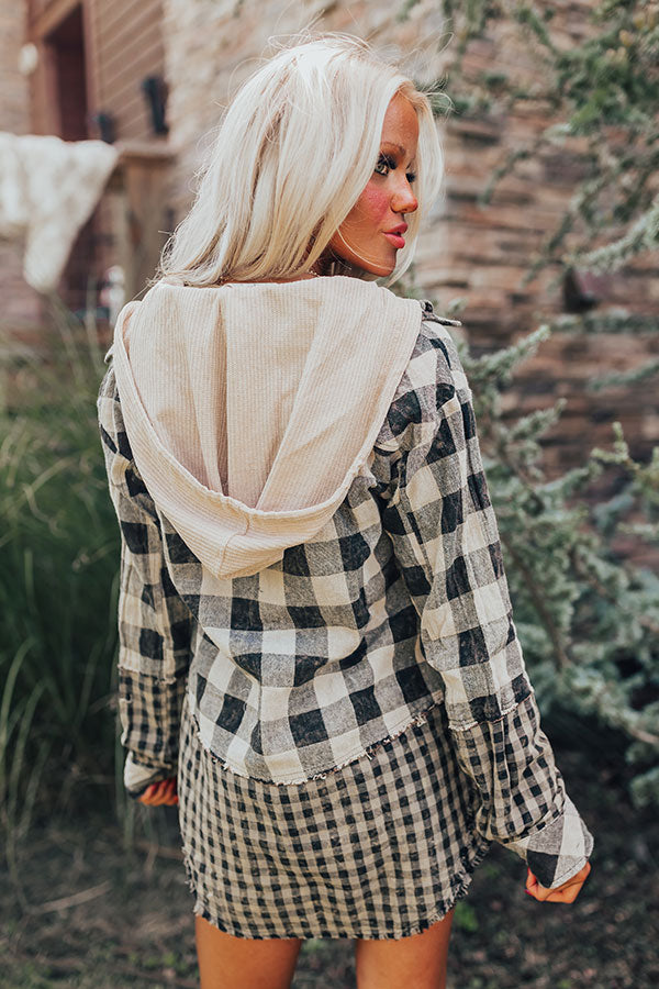 Fall Focused Plaid Lightweight Jacket