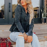 Harvest Cheer Vintage Wash Knit Top in Black Image - 1