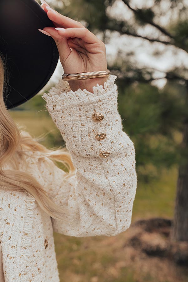 Charming Smile Tweed Blazer