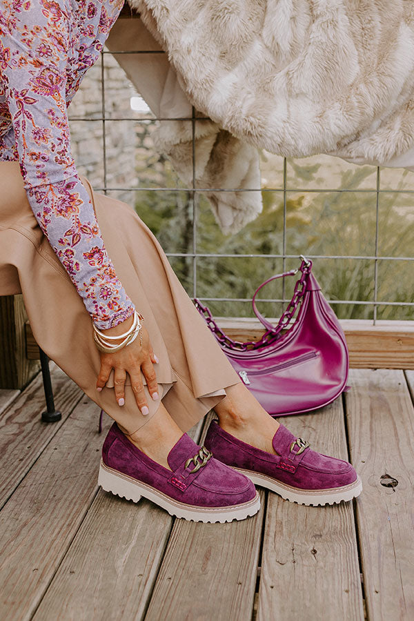 The Literally Faux Suede Loafer in Windsor Wine