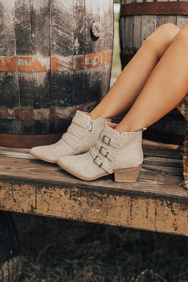 The Amazing Faux Leather Booties in Birch