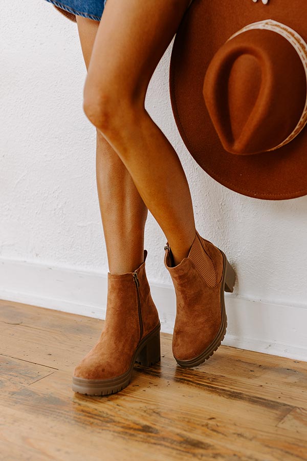 The Trust Issues Faux Suede Bootie