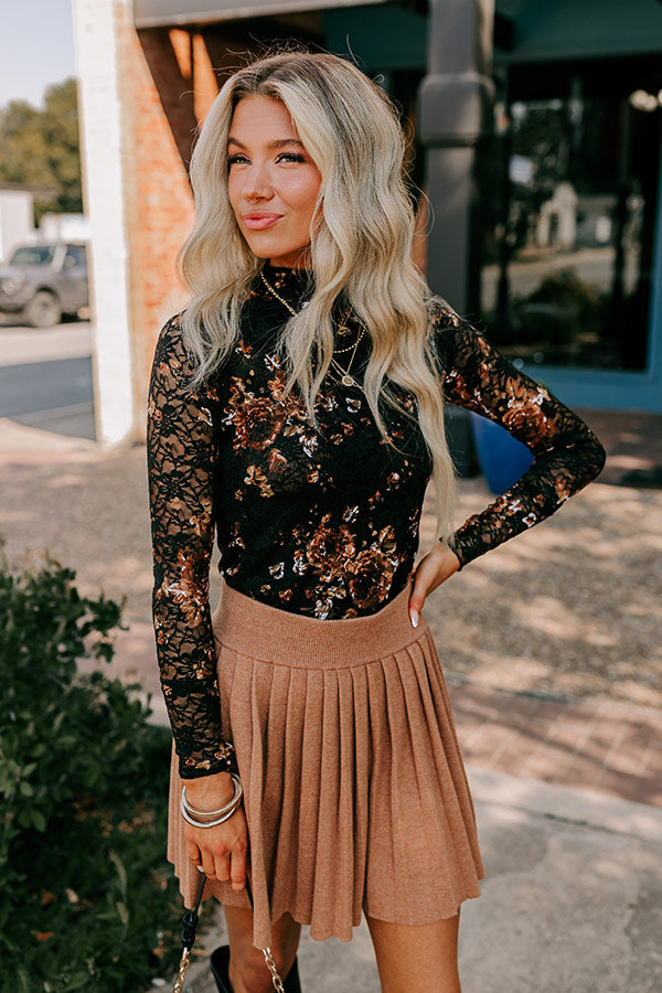 Romantic Playlist Floral Lace Top