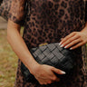 Uptown Chic Faux Leather Purse in Black Image - 1