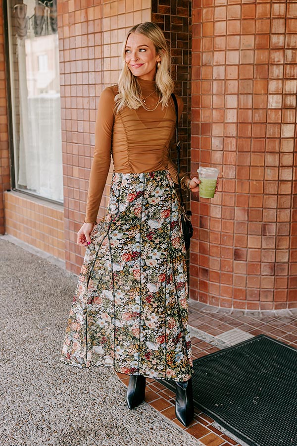 Dreamy Haze High Waist Mesh Maxi Skirt