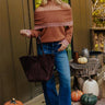 Chic Moment Off Shoulder Knit Sweater in Cinnamon Image - 1
