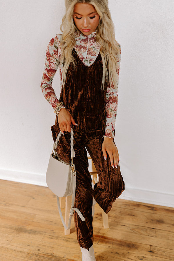 Pumpkin Patch Pretty Velvet Jumpsuit