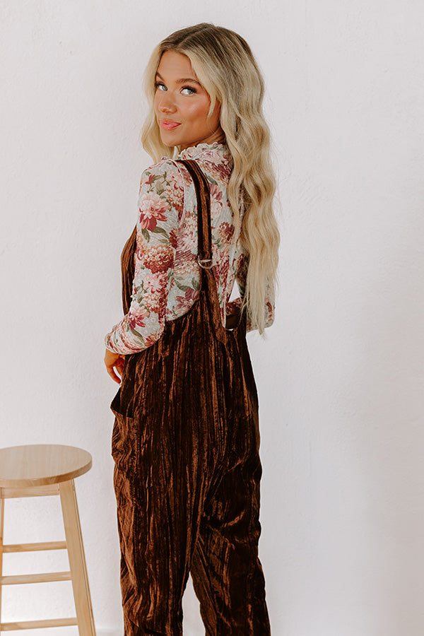 Pumpkin Patch Pretty Velvet Jumpsuit