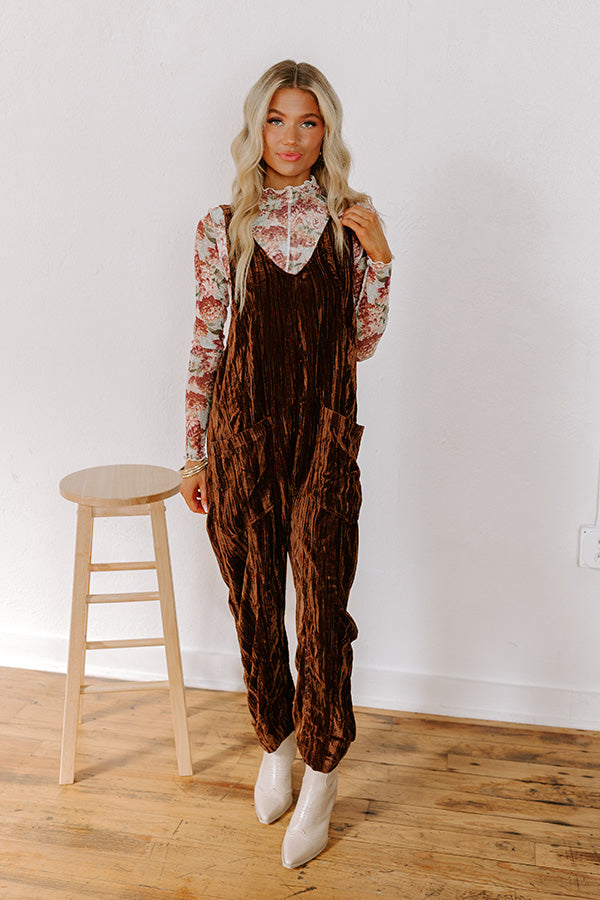 Pumpkin Patch Pretty Velvet Jumpsuit