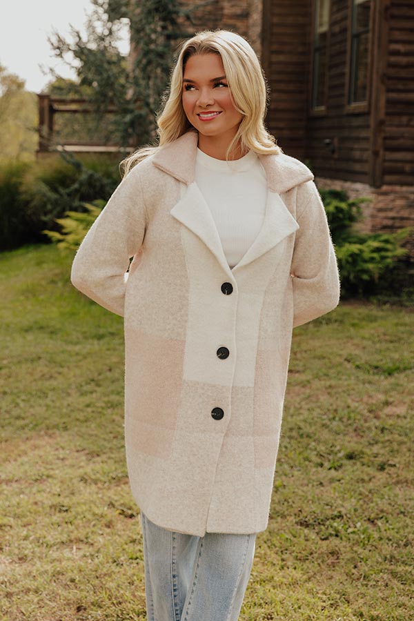 Apple Spiced Wishes Knit Coat in Pink Image - 2