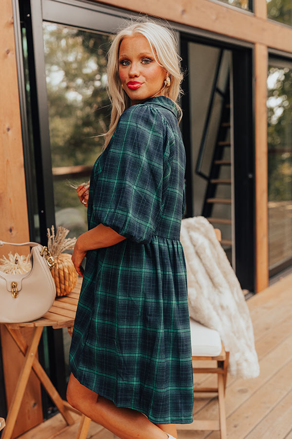 Pretty And Preppy Plaid Mini Dress