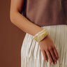 Boho Vibe Bangle Bracelet in Beige Image - 1