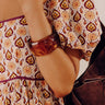 Boho Vibe Bangle Bracelet in Brown Image - 1