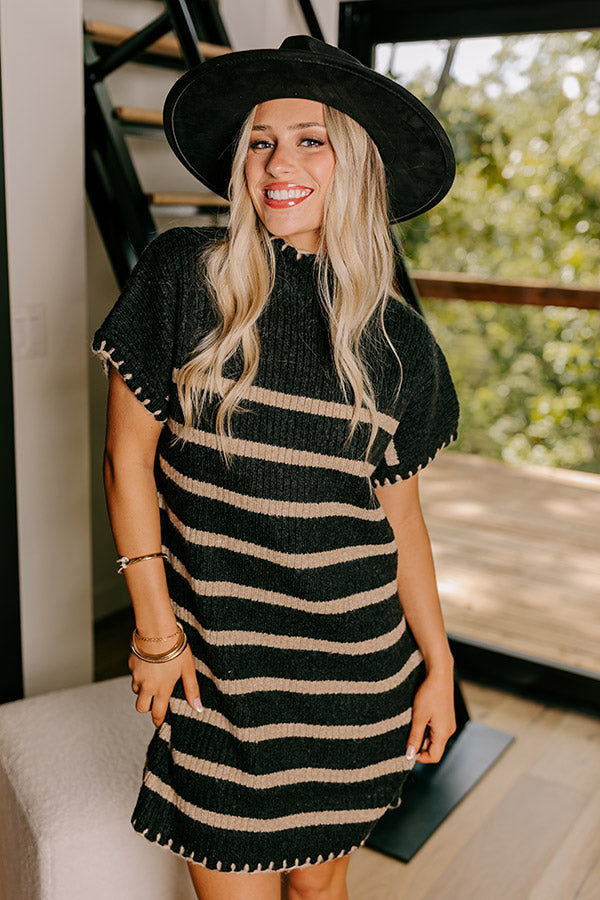 Park Avenue Cutie Stripe Sweater Dress