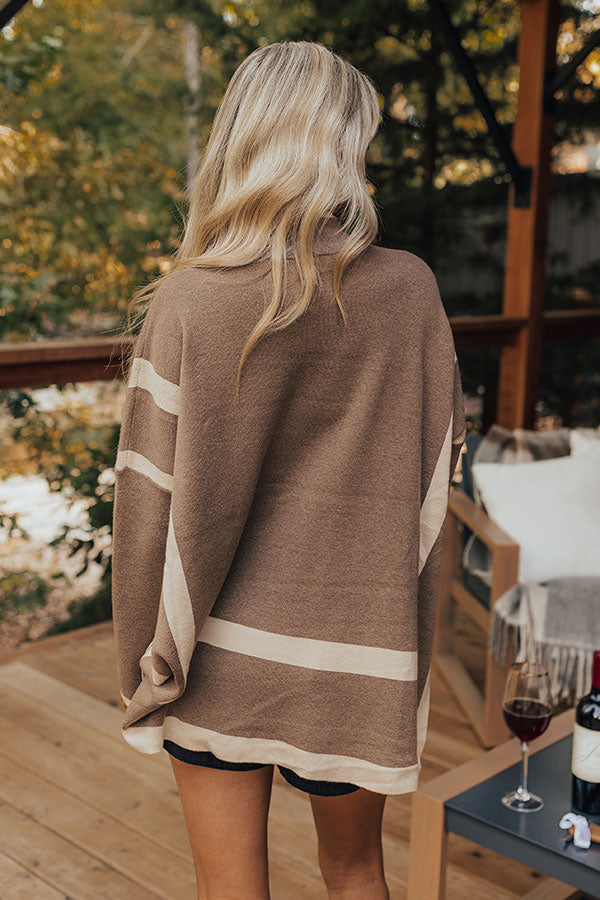 Cafe Meet Up Sweater Top in Taupe