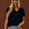 Block Party Chic Knit Top in Black Image - 1