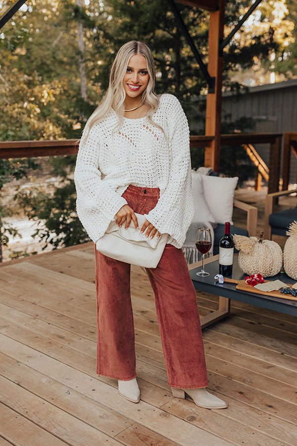 Harvest Season Knit Sweater in Ivory