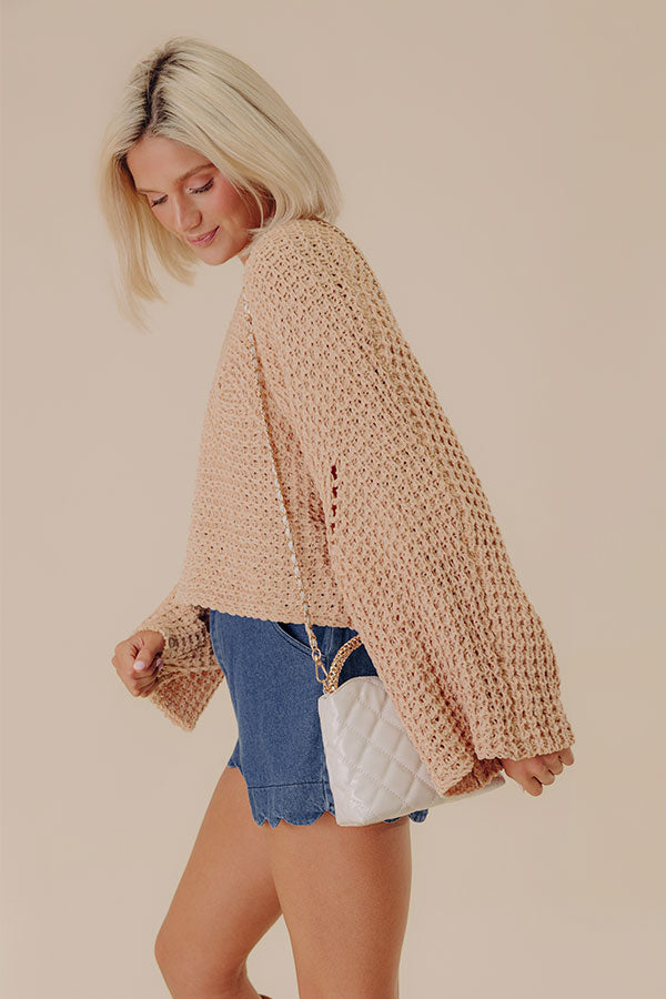 Harvest Season Knit Sweater in Golden Honey Image - 4