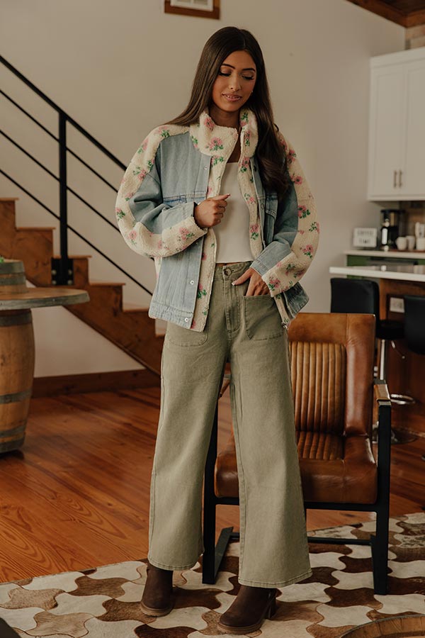 Cozy Daydream Sherpa Denim Jacket Image - 1