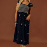 Napa Nights Smocked Midi in Black Image - 1