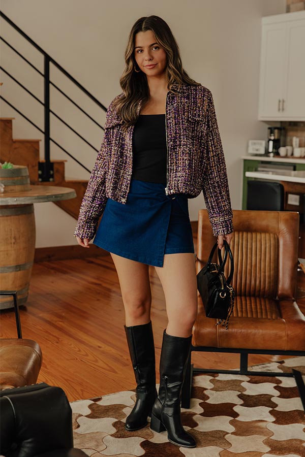 Street Style Tweed Jacket