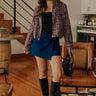 Street Style Tweed Jacket Image - 1